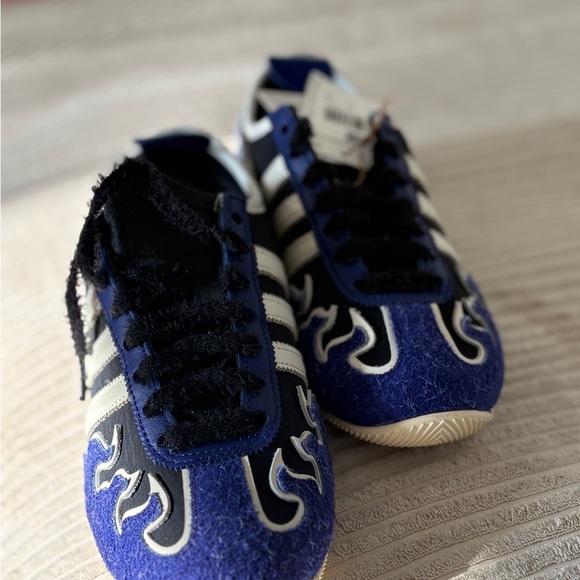 Purple and White Flame Sneakers - Picture 2 of 5